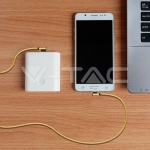 1м. Тип C USB Кабел Злато Серия "Diamond"