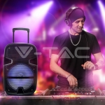 35W Преносима Колона Тип "Куфар" с Микрофон RF Контрол 12 inch RGB