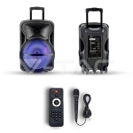 35W Преносима Колона Тип "Куфар" с Микрофон RF Контрол 12 inch RGB