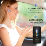 Bluetooth Слушалка 170mAh Бяла