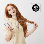 Аудио Слушалка Сива