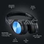 Bluetooth Слушалки Ротация 500mAh Сини