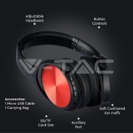 Bluetooth Слушалки Ротация 500mAh Червени