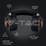 Bluetooth Слушалки Регулируеми 500mAh Кафяви