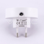 LED Нощна Лампа за Контакт USB Кръг 3000K