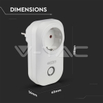 WIFI SMART Контакт Преносим Съвместим с Amazon Alexa & Google Home