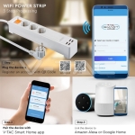 WIFI SMART Троен Разклонител + 4USB EU
