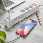 WIFI SMART Троен Разклонител + 4USB EU