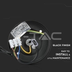 Градинска Висяща Лампа E27 Черен IP44