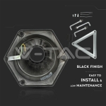 Градиснки Лампа 3ХE27 1990мм Черен IP44