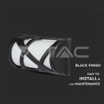 Аплик за Стена E27 Черен Мат