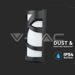 Аплик за Стена E27 Черен Мат