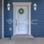 Аплик за Стена E27 Бял Мат На Горе