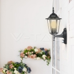 Аплик за Стена Сензор E27 Черен Мат