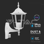 Аплик за Стена Сензор E27 Бял Мат