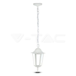 Градинска Висяща Лампа E27 Мат Бял