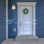 Градински Аплик Матирано Стъкло Черен Мат