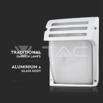 Градински Аплик Матирано Стъкло Бял Мат