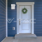 Градински Аплик Матирано Стъкло Бял Мат