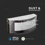 Градински Аплик Е27 Сатен Никел / PC IP44 1 Линия