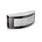 Градински Аплик Е27 Сатен Никел / PC IP44 1 Линия