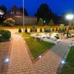 Тяло за Вграждане В Земя Сатен Никел Кръг Черен GU10 IP65