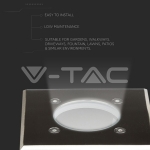 Тяло за Вграждане В Земя Сатен Никел Квадрат Черен GU10 IP65