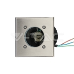 Тяло за Вграждане В Земя Сатен Никел Квадрат Черен GU10 IP65