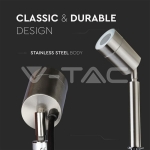 Тяло С Колче за Земя Алуминий Бяло GU10 IP44