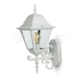 Фенер за Стена Четиристен Бял Голям