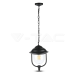 Градински Фенер 1 x E27 Черен Висящ