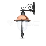 Градински Фенер 1 x E27 Черен Надолу