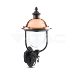 Градински Фенер 1 x E27 Черен Нагоре