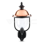 Градински Фенер 1 x E27 Черен Нагоре