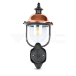 Градински Фенер 1 x E27 Черен Нагоре