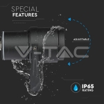 12W Градинска Лампа Тип Колче Черно Тяло Зелено