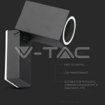 Фасадно Тяло за Стена GU10 Регулируемо Една Посока IP44