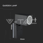 Фасадно Тяло за Стена GU10 Регулируемо Една Посока IP44
