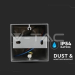 GU10 Градинска Наземна Лампа Черна Квадрат 80CM IP54