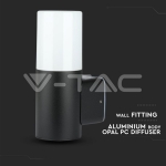 GU10 Градинска Стенна Лампа Черна Цилиндър IP54