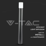 GU10 Градинска Наземна Лампа Черна Цилиндър 80CM IP54