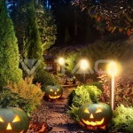 GU10 Градинска Наземна Лампа Черна Цилиндър 80CM IP54