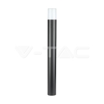 GU10 Градинска Наземна Лампа Черна Цилиндър 80CM IP54