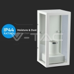 Стенна Лампа 1*27 Бяла Прозрачна