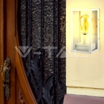 Стенна Лампа 1*27 Бяла Прозрачна