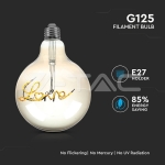 LED Крушка 5W E27 Filament G125 Amber 2200K