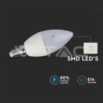 LED Крушка 3.5W Е14 А80 Кендъл Димираща С Дистанционно RGB 6400K
