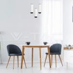 GU10 Гипсов Корпус Окачен Черно Дъно