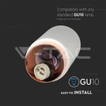 GU10 Гипсова Отливка Външен Монтаж Розово Златна Основа