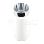 GU10 Гипсова Отливка Външен Монтаж Основа Хром